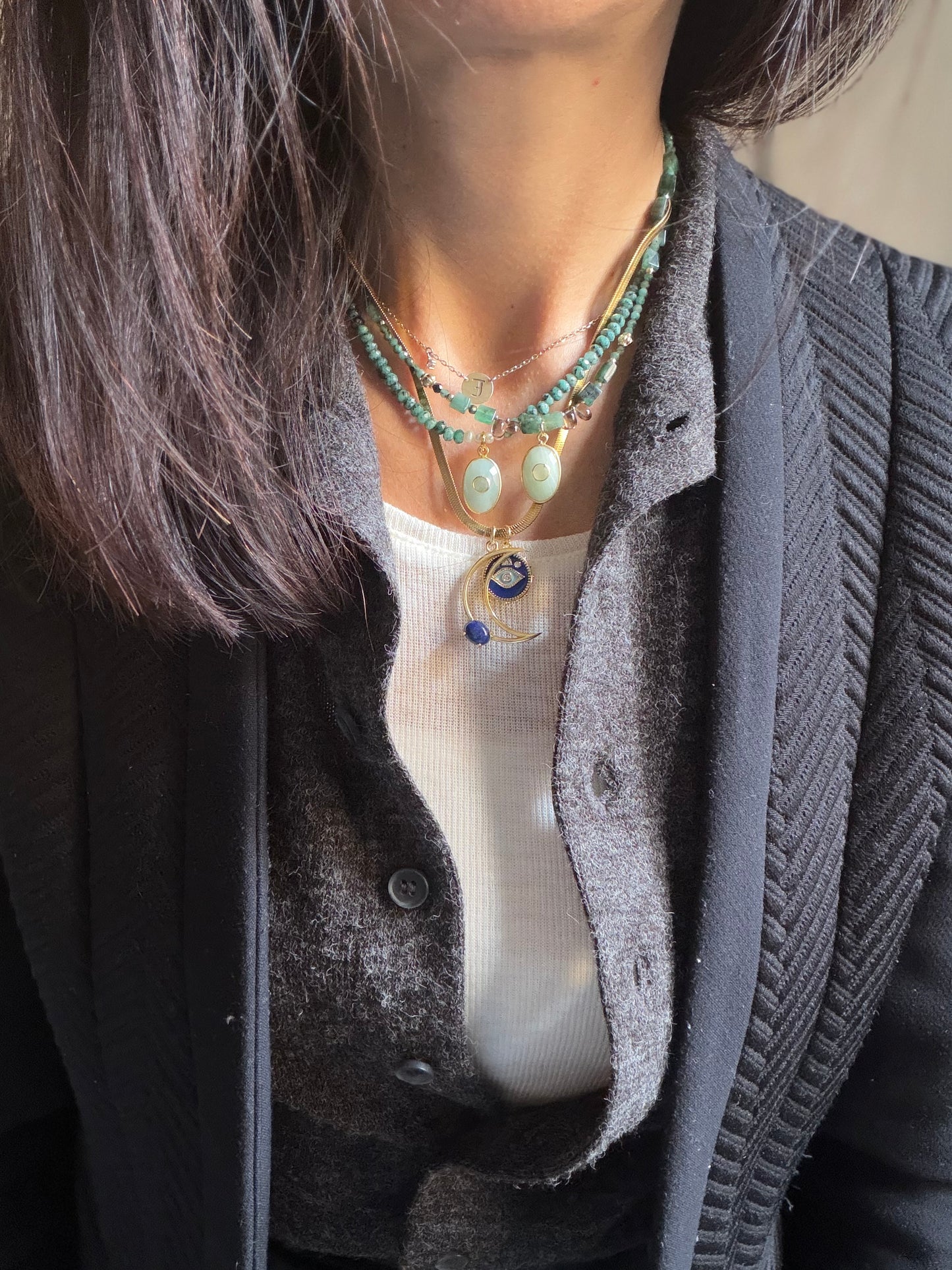 Collana blu Moon