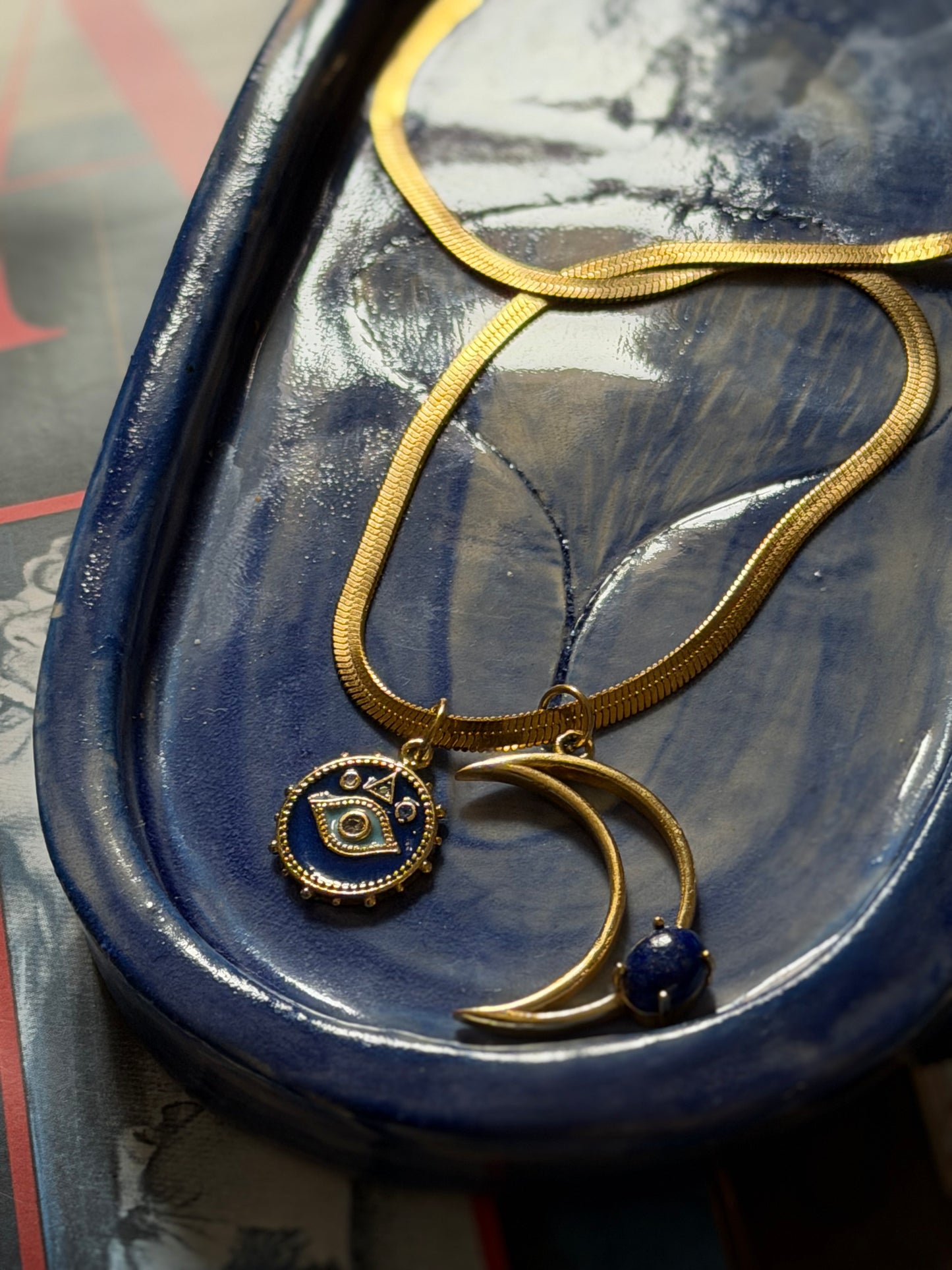 Collana blu Moon